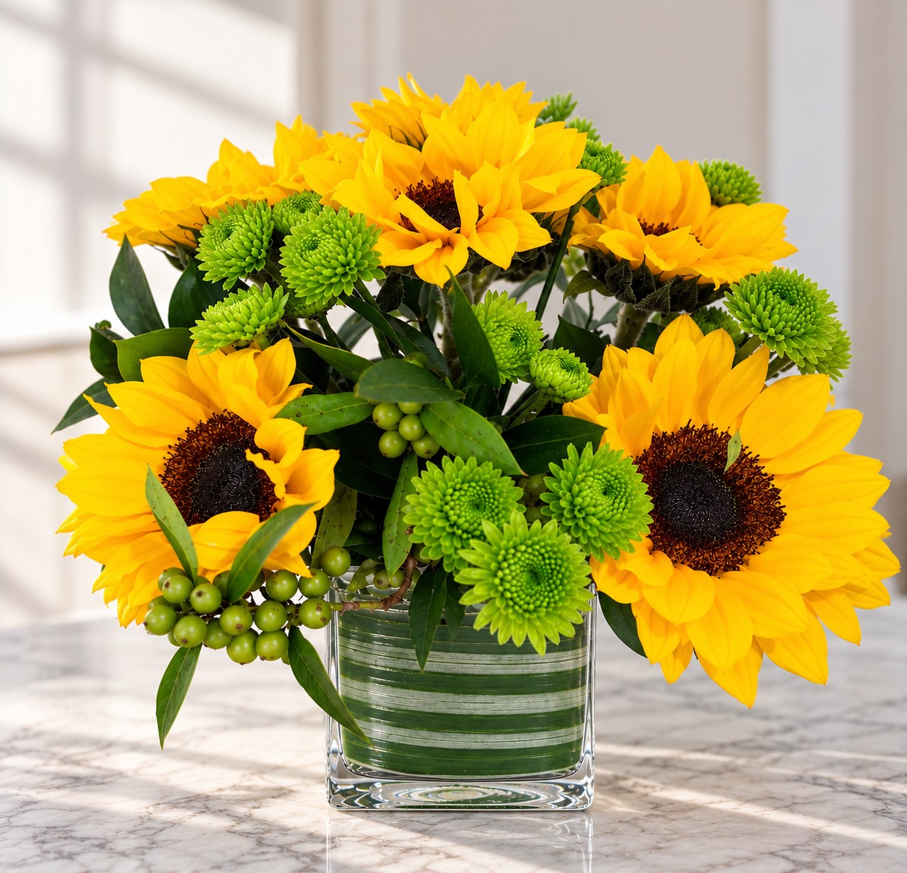 Sunshine Smiles – Sunflower Arrangement