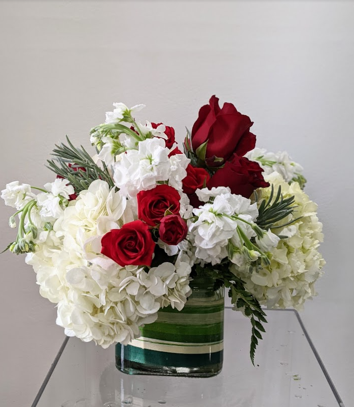 Winter Velvet Rose Arrangement